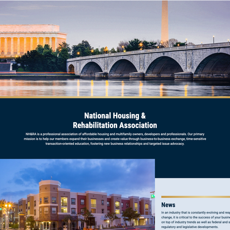 NH&RA website, redesigned 2022
