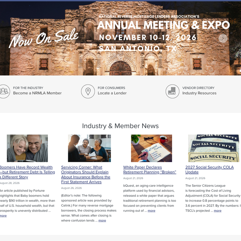 NRMLA website, WordPress since 2015